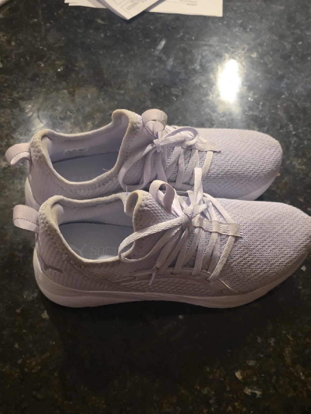 Puma Women's Lavender Knit Athletic Sneakers
